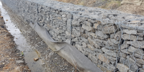 2x1x0.5 Gabion Baskets -Galvanised - Woven Mesh