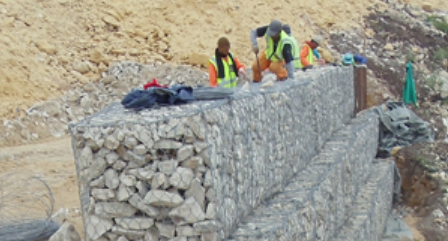 3x1x0.5 Gabion Baskets -Galvanised - Woven Mesh